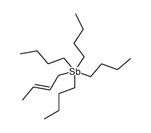 crotyltetrabutylstiborane Structure