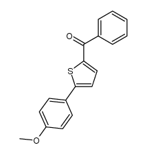 phenyl[5-(4-methoxyphenyl)thiophene-2-yl]methanone Structure