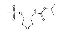 4-(Tert-Butoxycarbonylamino)Tetrahydrofuran-3-Yl Methanesulfonate picture