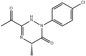1,2,4-Triazin-6(1H)-one, 3-acetyl-1-(4-chlorophenyl)-2,5-dihydro-5-methyl-, (S)- (9CI) Structure