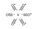 Hexacarbonylvanadium structure