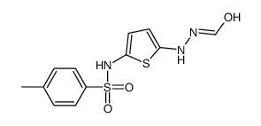 N-[[5-[(4-methylphenyl)sulfonylamino]thiophen-2-yl]amino]formamide Structure