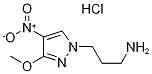 [3-(3-甲氧基-4-硝基-1H-吡唑-1-基)丙基]胺盐酸盐结构式
