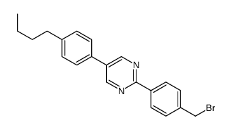 2-[4-(bromomethyl)phenyl]-5-(4-butylphenyl)pyrimidine Structure