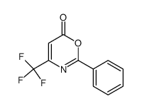 2-phenyl-4-trifluoromethyl-1,3-oxazin-6-one结构式