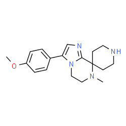 3-(4-Methoxyphenyl)-7-methyl-6,7-dihydro-5H-spiro[imidazo[1,2-a]pyrazine-8,4'-piperidine] Structure