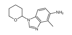 4-methyl-1-(oxan-2-yl)benzimidazol-5-amine结构式