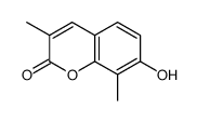 7-hydroxy-3,8-dimethylchromen-2-one Structure