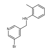5-bromo-3-(2-methylanilino)methylpyridine结构式