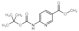 METHYL 6-((TERT-BUTOXYCARBONYL)AMINO)NICOTINATE Structure