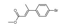 (E)-methyl 3-(4-bromophenyl)but-2-enoate Structure
