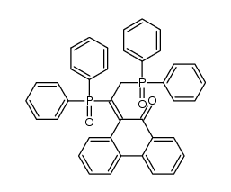 10-[1,2-bis(diphenylphosphoryl)ethylidene]phenanthren-9(10H)-one结构式