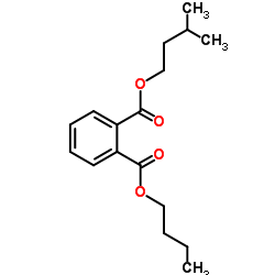 Butyl 3-methylbutyl phthalate Structure