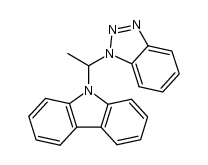 9-(1-(1H-benzo[d][1,2,3]triazol-1-yl)ethyl)-9H-carbazole结构式