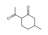 2-acetyl-5-methyl-cyclohexanone Structure