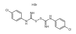 μ-disulfido-1,2-diimido-dicarbonic acid bis-(4-chloro-anilide), dihydrobromide Structure