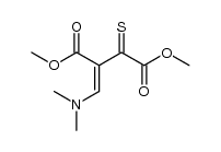 3-(dimethylamino)-1,2-bis(methoxycarbonyl)-2-propene-1-thione结构式