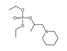 Phosphoric acid 1-methyl-2-piperidinoethyldiethyl ester结构式