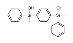 hydroxy-[4-(hydroxy-methyl-phenylsilyl)phenyl]-methyl-phenylsilane Structure