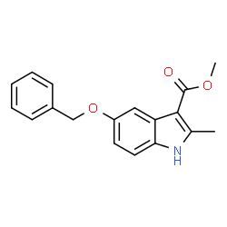 methyl 5-(benzyloxy)-2-methyl-1H-indole-3-carboxylate Structure