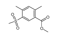 5-Methanesulfonyl-2,4-dimethyl-benzoic acid methyl ester结构式