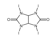 2,4,6,8-tetraiodo-2,4,6,8-tetraazabicyclo[3.3.0]octane-3,7-dione Structure