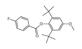 1-(2,6-di-tert-butyl-4-methoxyphenyl)-4-fluorobenzoate Structure