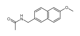 2-acetylaminomethyl-6-methoxynaphthalene Structure