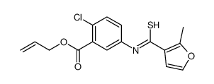 prop-2-enyl 2-chloro-5-[(2-methylfuran-3-carbothioyl)amino]benzoate Structure