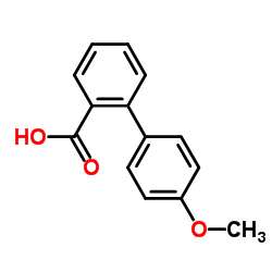 4'-Methoxy-2-biphenylcarboxylic acid structure