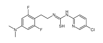 1-(5-chloropyridin-2-yl)-3-[2-[4-(dimethylamino)-2,6-difluorophenyl]ethyl]thiourea结构式