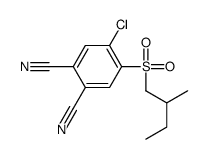 4-chloro-5-(2-methylbutylsulfonyl)benzene-1,2-dicarbonitrile Structure