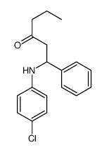 1-(4-chloroanilino)-1-phenylhexan-3-one Structure