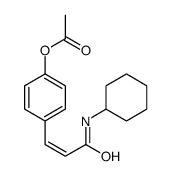 [4-[3-(cyclohexylamino)-3-oxoprop-1-enyl]phenyl] acetate Structure