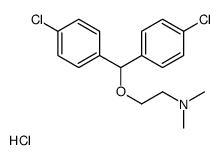2-[bis(4-chlorophenyl)methoxy]ethyl-dimethylazanium,chloride Structure