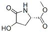 Proline, 4-hydroxy-5-oxo-, methyl ester (9CI) structure