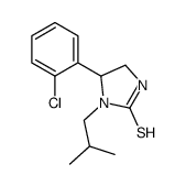 5-(2-chlorophenyl)-1-(2-methylpropyl)imidazolidine-2-thione结构式