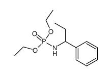 diethyl N-(1-phenylpropyl)phosphoramidate Structure