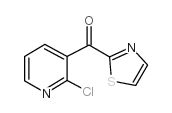 2-CHLORO-3-(2-THIAZOLYLCARBONYL)PYRIDINE结构式