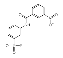 3-[(3-nitrobenzoyl)amino]benzenesulfonyl fluoride结构式
