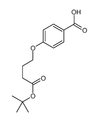 4-[4-[(2-methylpropan-2-yl)oxy]-4-oxobutoxy]benzoic acid Structure