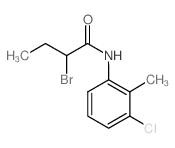 2-Bromo-N-(3-chloro-2-methylphenyl)butanamide structure