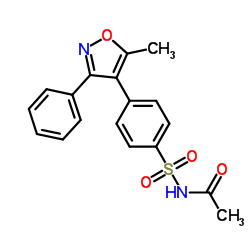 N-[[4-[5-methyl-3-phenylisoxazol-4-yl]phenyl]sulfonyl]acetamide Structure