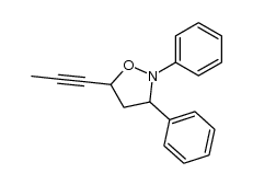 2,3-diphenyl-5-prop-1-ynyl-isoxazolidine Structure