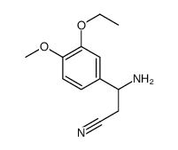 Benzenepropanenitrile, ba-amino-3-ethoxy-4-methoxy- (9CI) structure