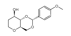 1,5-anhydro-2-deoxy-4,6-O-p-methoxybenzylidene-D-arabino-hexitol结构式