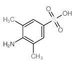 Benzenesulfonic acid,4-amino-3,5-dimethyl-结构式