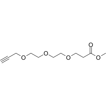 Propargyl-PEG3-methyl ester结构式