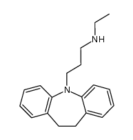 10,11-dihydro-N-ethyl-5H-dibenz[b,f]azepine-5-propanamine结构式