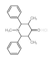 1,3,5-trimethyl-2,6-diphenyl-piperidin-4-one结构式